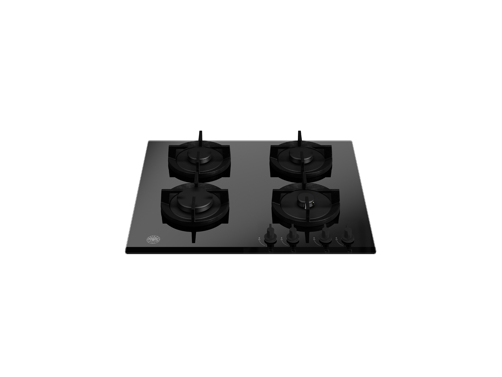60 cm glass gas hob