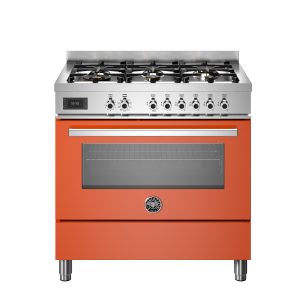 90 cm cooker with 6 burners and electric oven - Professional series