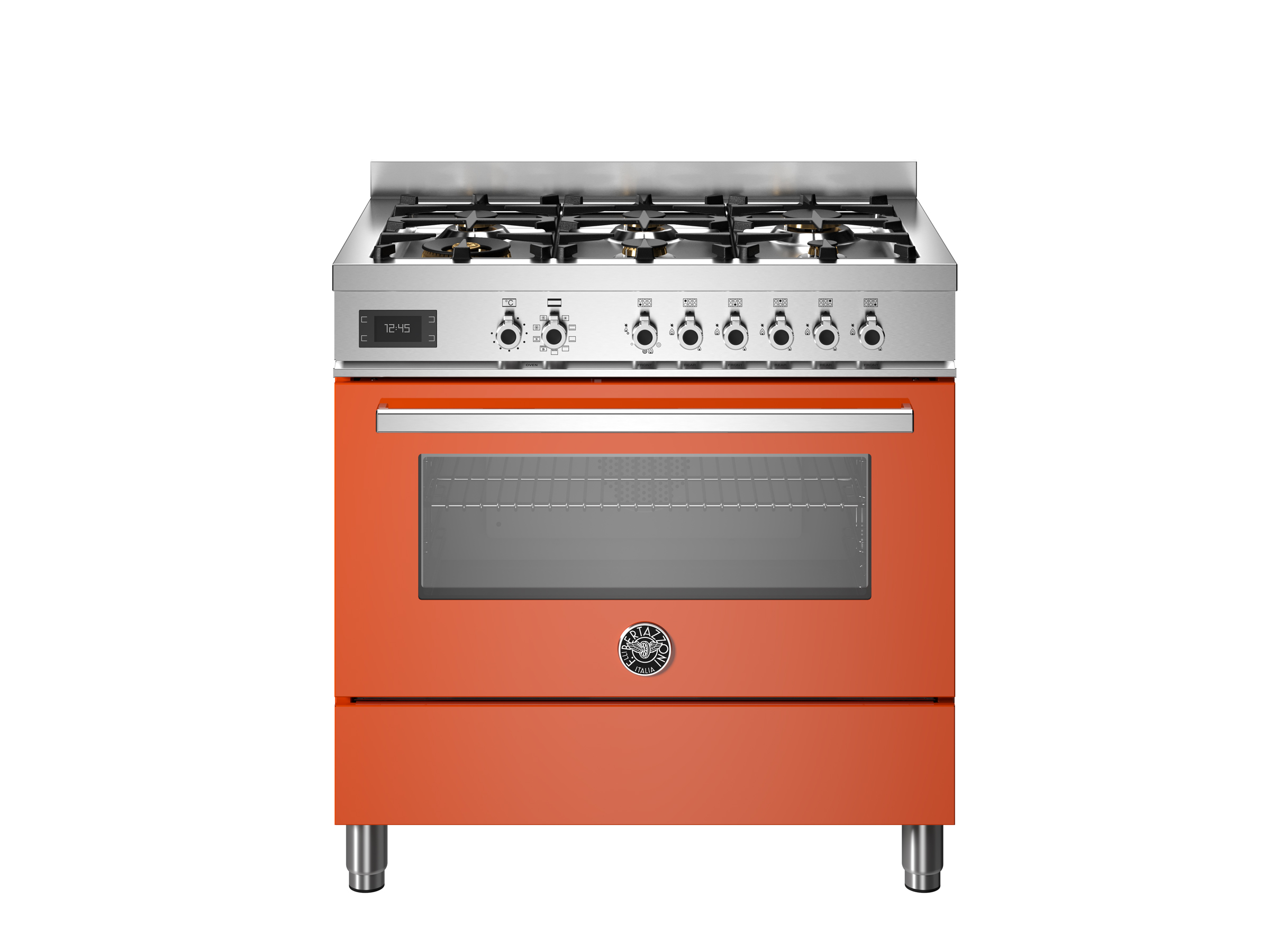 Cucina da 90 cm con 6 bruciatori e forno elettrico
