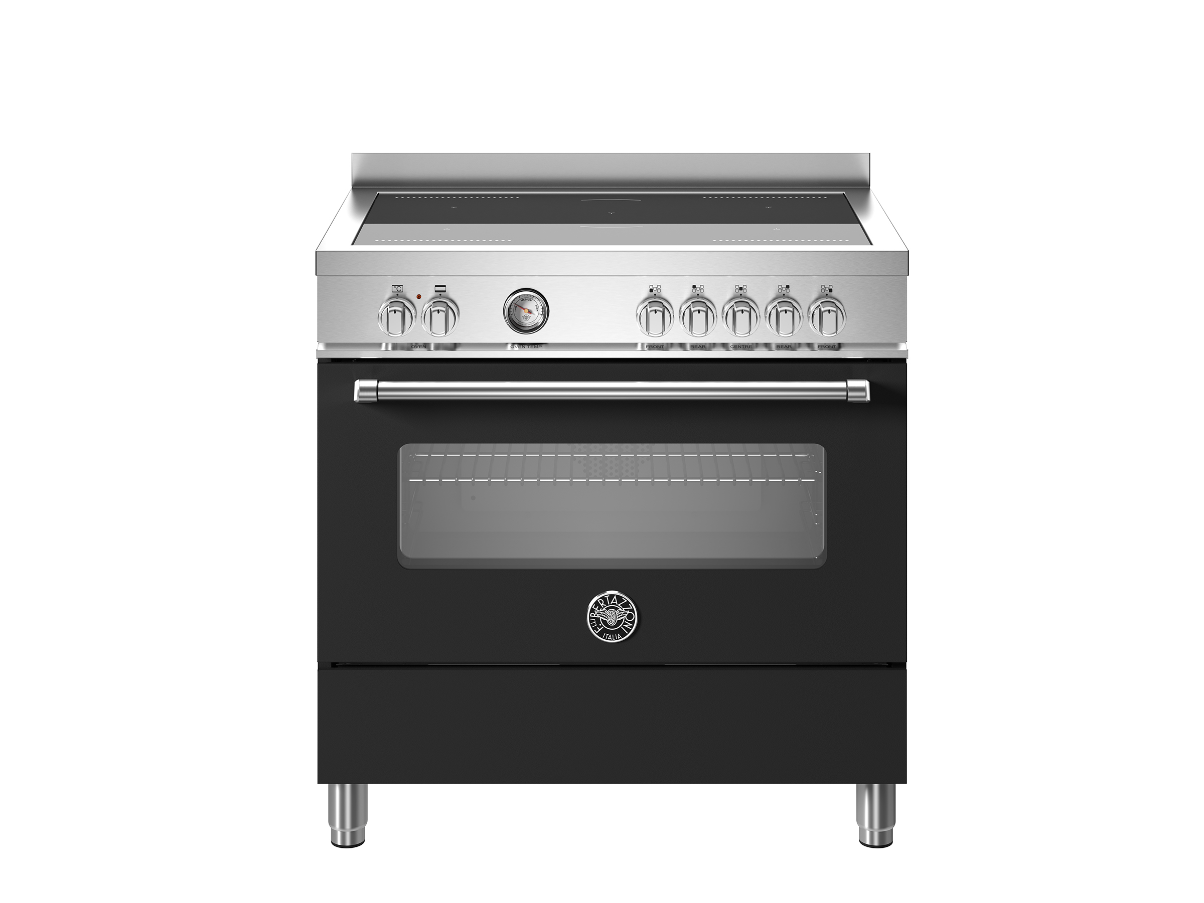 Cucina da 90 cm con piano a induzione e forno elettrico