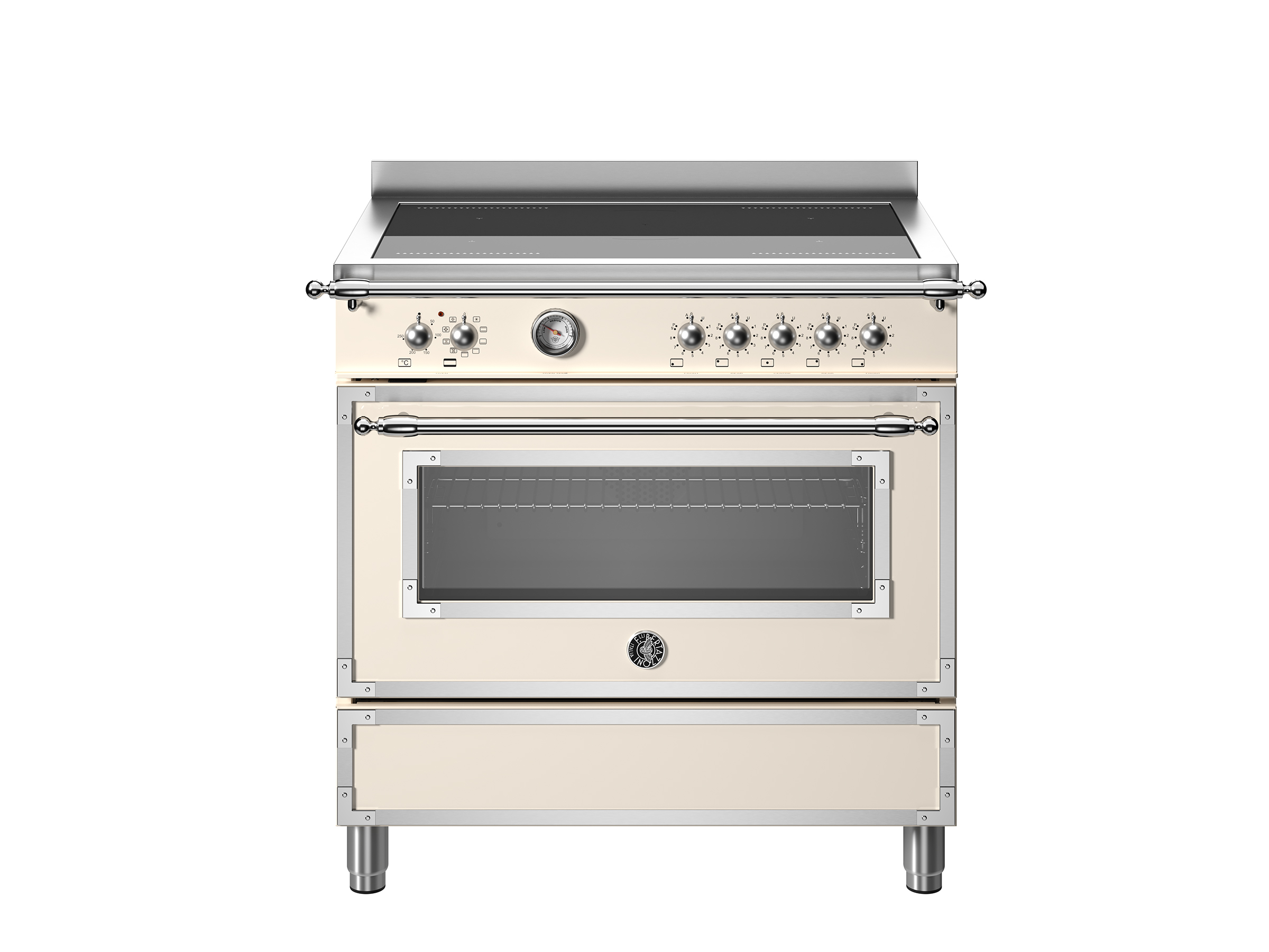 90 cm cooker with induction hob and electric oven – Heritage series