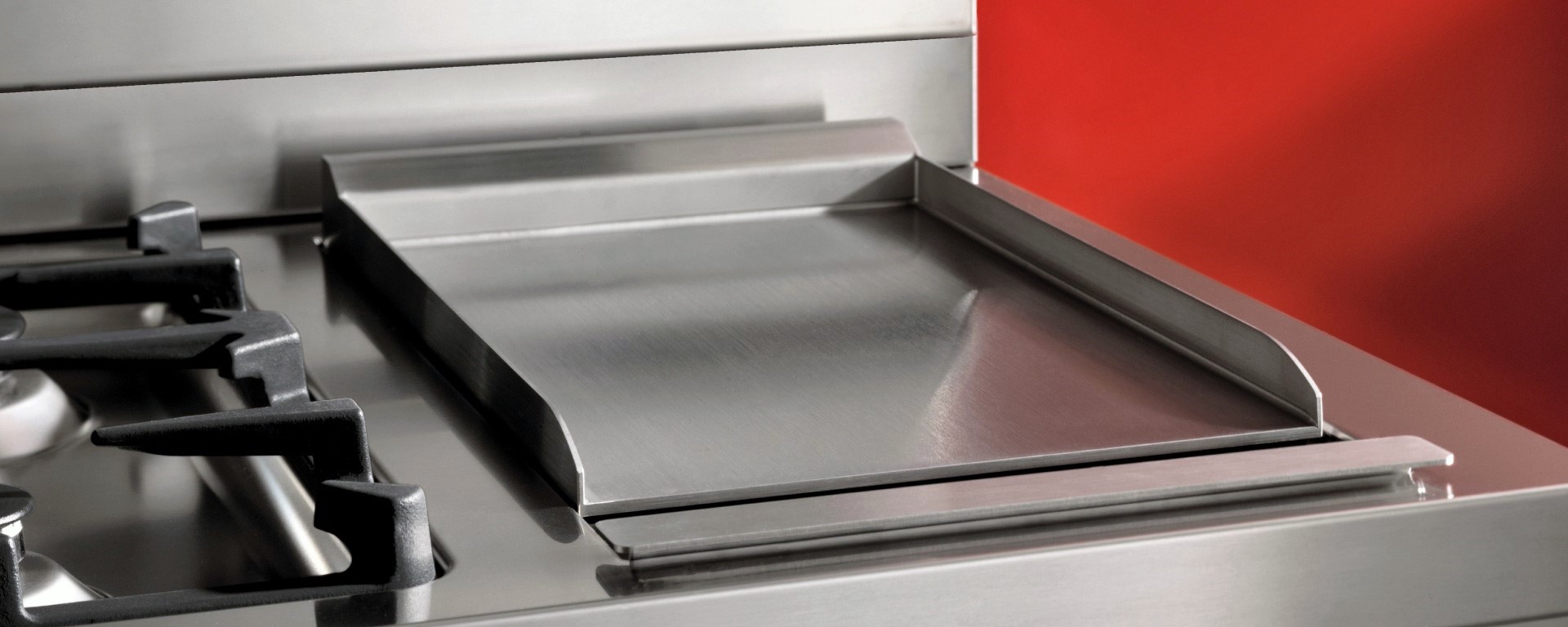 Cucina da 120 cm con 6 bruciatori e piastra, doppio forno elettrico - immagine 5