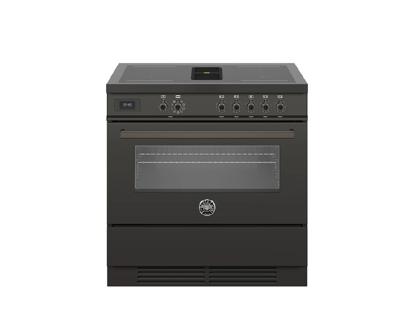 Cucina da 90 cm Air-Tec con piano a induzione e cappa integrata, forno elettronico