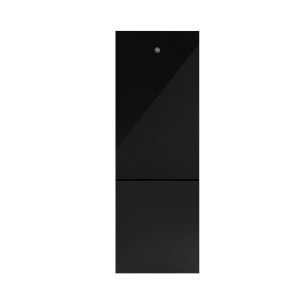 70 cm freestanding combined refrigerator in black glass
