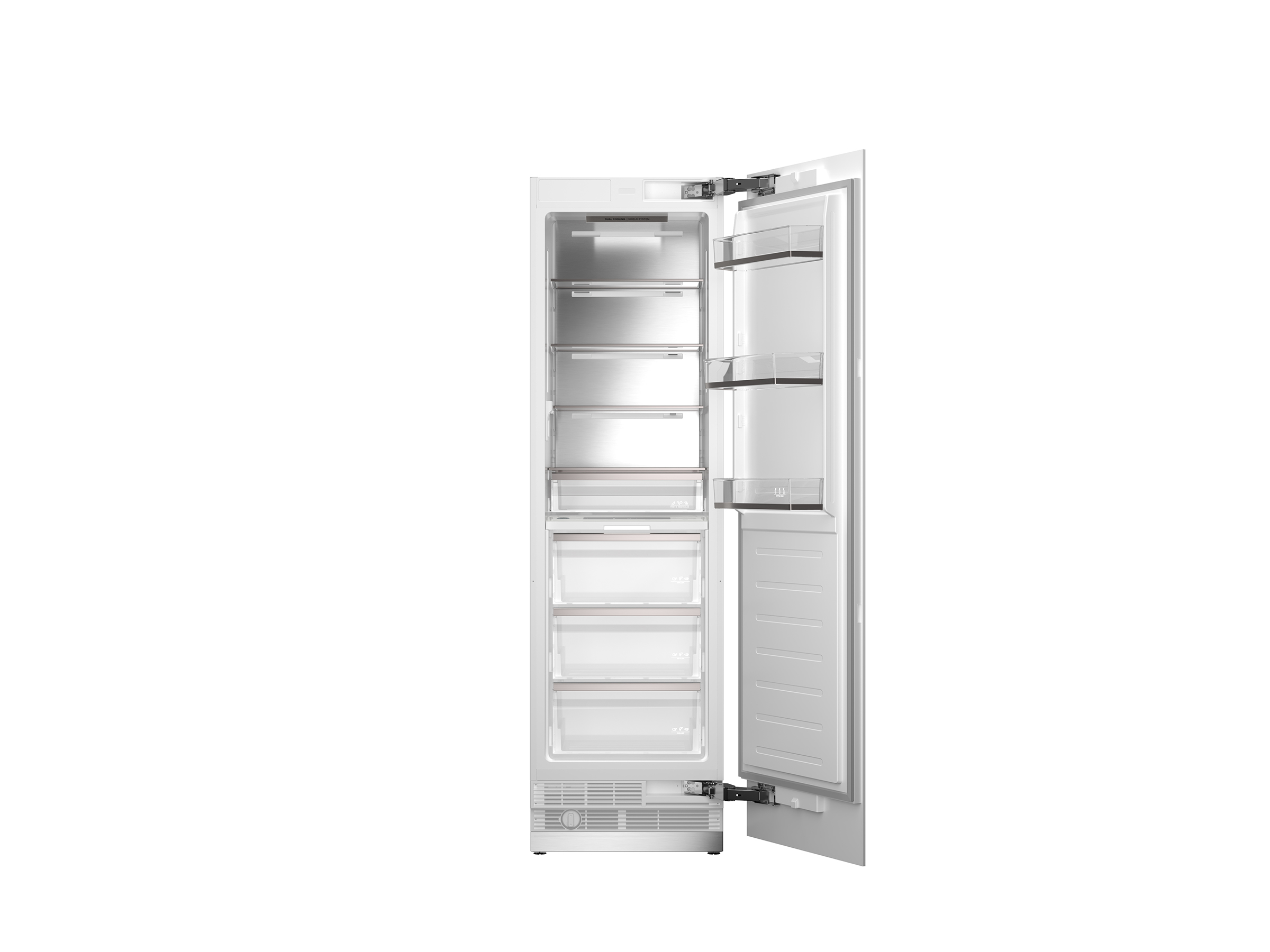 Colonna frigorifero da incasso da 60 cm con porta pannellata e dispenser acqua interno