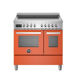 90 cm cooker with induction hob and double electric oven – Professional series