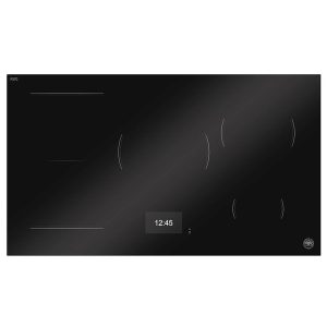 Piano cottura a induzione 90 cm, 5 zone, display TFT