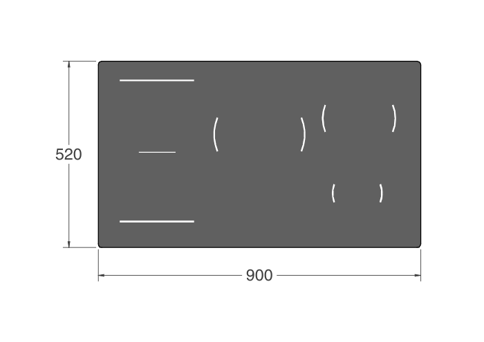 Piano cottura a induzione 90 cm, 5 zone, display LED - immagine 4