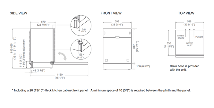 60 cm fully integrated dishwasher with standard hinges - Image 8