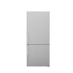 76 cm frigorifero combinato libera installazione, acciaio inossidabile