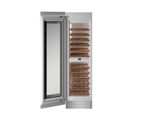 Cantina vini da incasso da 60 cm a scomparsa totale