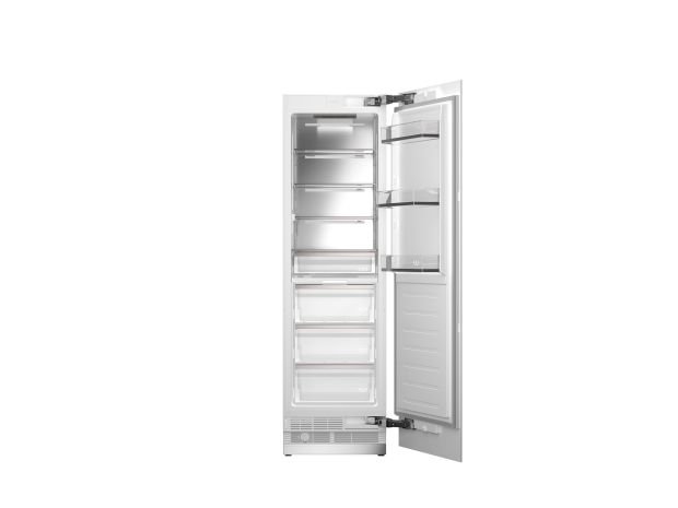 Colonna frigorifero da incasso da 60 cm con porta pannellata e dispenser acqua interno