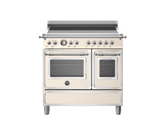 Cucina da 90 cm con piano a induzione e doppio forno elettrico