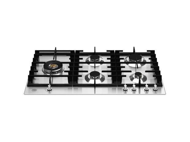 Piano cottura a gas da 90 cm con dual wok laterale