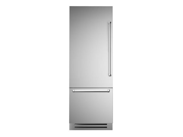 75 cm built-in refrigerator, panel installed, left-hand opening