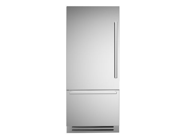 90 cm built-in refrigerator, panel installed, left-hand opening