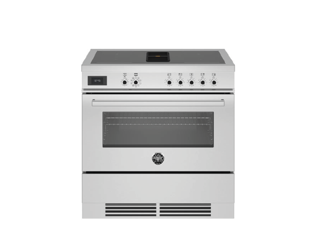 Cucina da 90 cm Air-Tec con piano a induzione e cappa integrata, forno elettronico – serie Master